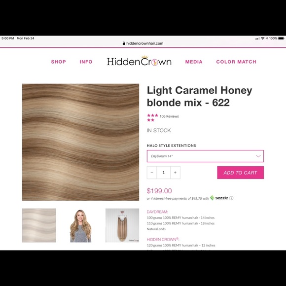 Other - Human Hair 14” hair extensions